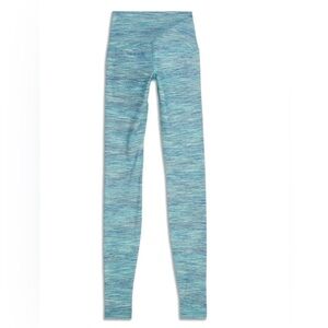 Lululemon Wonder Under High Rise Crop, Space Dye Teal size 2